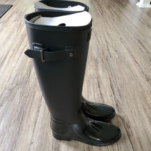 Hunter Refined Gloss Tall Duo Rain Boots